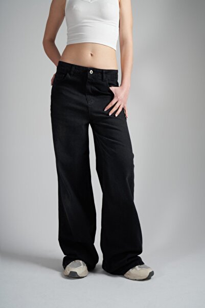 citycenterfashion High Waist Wide Leg Palazzo Jean Trousers Cty-Abr-2221