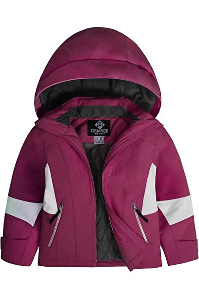 OEM Fur-lined winter jacket for children, Purple 152-158