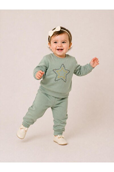 Damla Star Printed Tracksuit Set