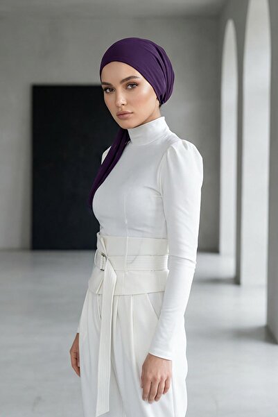 Aisha's Design Bonetă din șifon cu interior din bumbac pieptănat, anti-alunec...