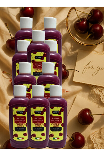 Yorx 10 Pieces Cherry Notes Shower Gel 1000ML