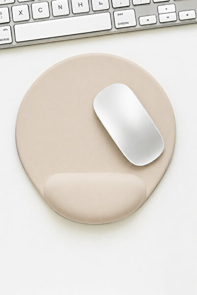 Boldy Bilek Destekli Mousepad - Kaymaz Mouse Ped - Fare Pedi - Oval Mouse Alt...