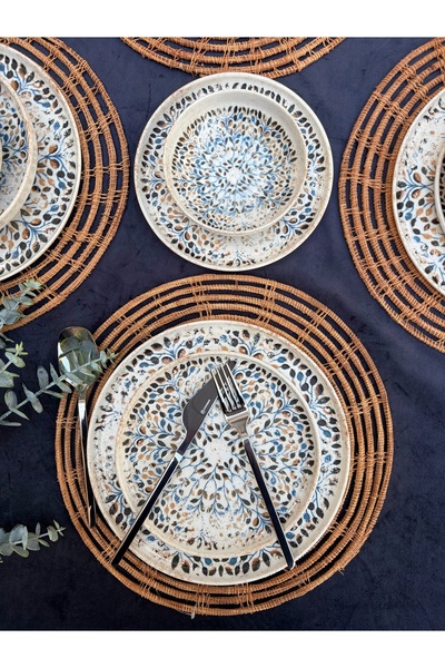 Ulus Home 6 Kişilik 24 Parça Mabel Porselen Yemek Takımı