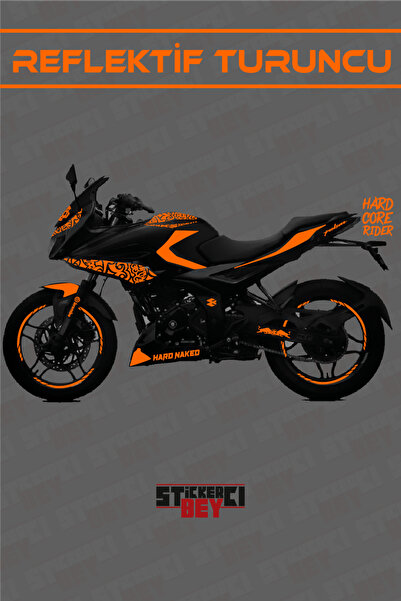 STİCKERCI BEY BAJAJ PULSAR F250 FULL BODY MOTOR ARMA STİCKER KAPLAMA SETİ (FOLYO KESİM)