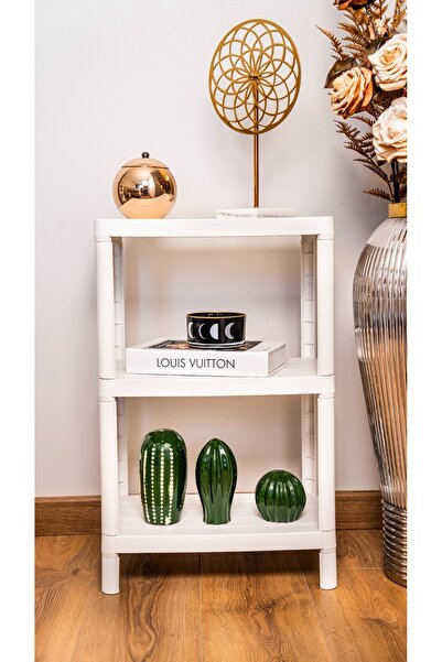 Minty Life 3 Katlı Ayakkabılık Olimpik (Beyaz)