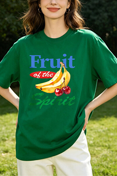 Fleck Womens T Shirts Fruit Of The Spirit Graphic Print Casual Loose Fit Summ...
