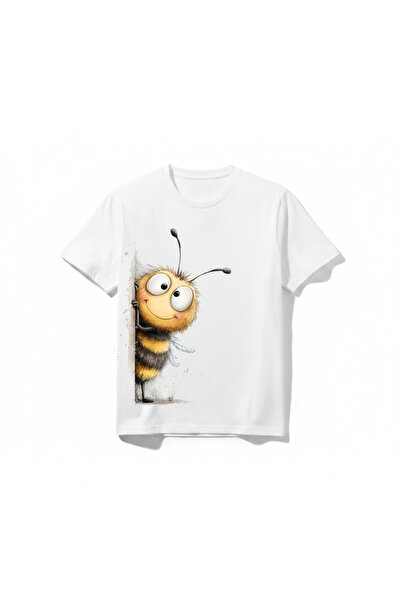 URBANTRENDSTORE Arıcık Unisex Kız Çocuk Erkek Çocuk Bisiklet Yuvarlak Yaka Ba...