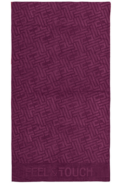 CozyLife Πετσέτα Θαλάσσης Icon Aubergine 90x170 Αίσθηση και Απαλότητα 88% Πολ...