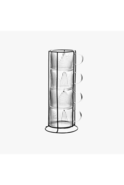 Phos & Gaia PETER Σετ Γυάλινων Κούπων με Μεταλλική Βάση – 4 τεμάχια