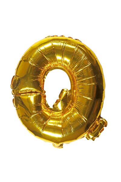 OEM Balon Auriu cu Litera Q (40cm)