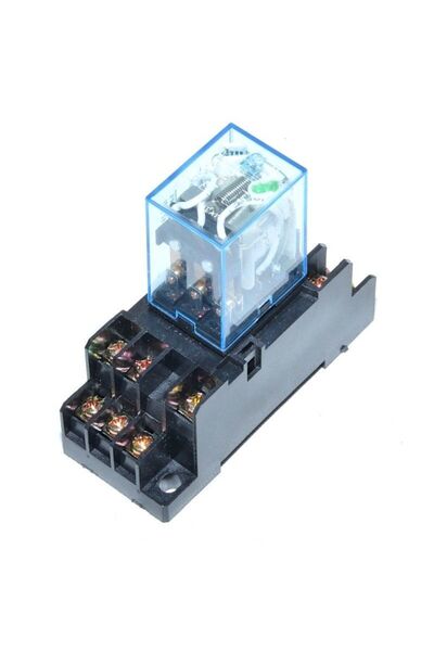 Stef's Cat Releu 24V DC, Elecromagnetic 11 Pini cu Soclu,
