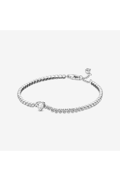 Pandora سوار تنس على شكل قلب متألق 590041C01