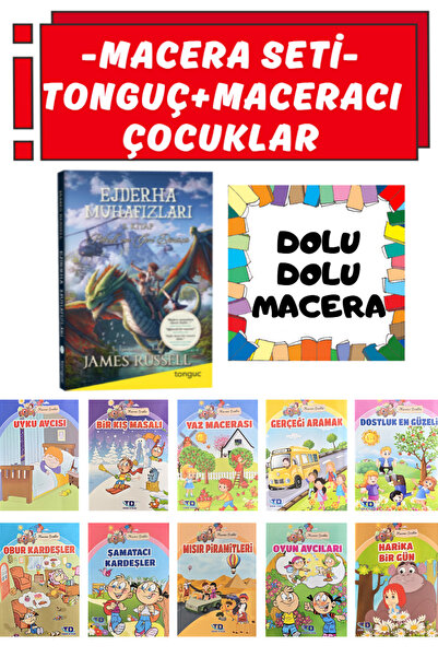 Tonguç Yayınları Ejderha Muhafızları+Maceracı Çocuklar Serisi (10 Adet Hikaye)