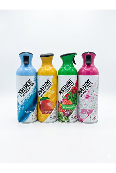 Parlement Oda Spreyi 400 ml *4 Adet Ocean+Mango+Garden Melody+Soft