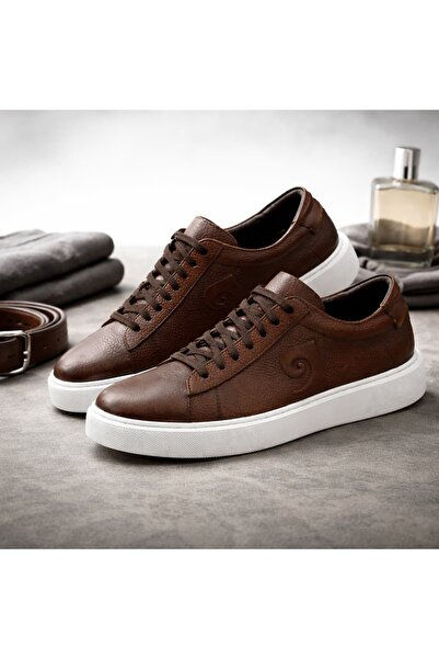 ARS Ayakkabı Black Genuine Leather Men's Classic Sneakers Shoes Groom Shoes L...