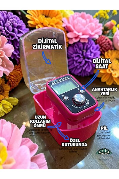 Altınoluk Haremia Dijital Saatli Zikirmatik – Özel Kutulu, Anahtarlık Askılı,...