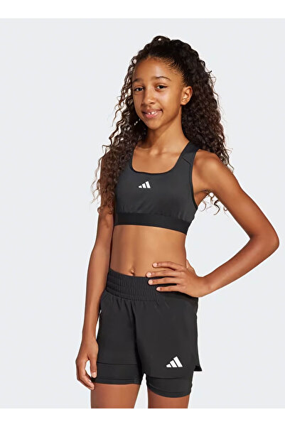 adidas Siyah Kız Çocuk Baskılı Sporcu Büstiyer JJ0983-JG PWR RCT BRA