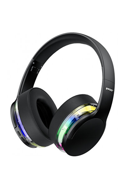 Bwoo Handsfree Bluetooth BO-BW587, A2DP, ANC, Μαύρο