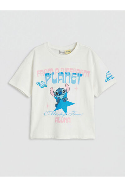 LC Waikiki Stitch Baskılı Kız Çocuk Takım
