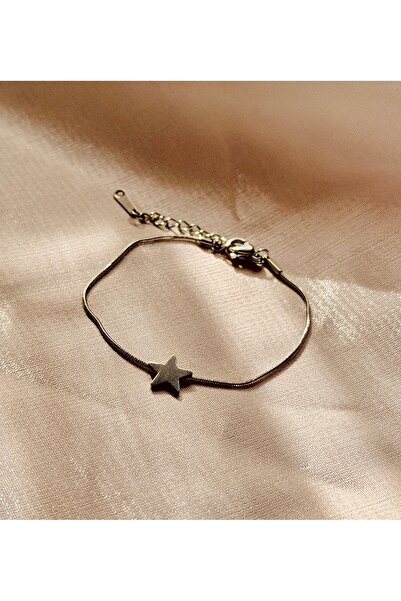 Melanj Craft Minimal Star Steel Bracelet - Silver