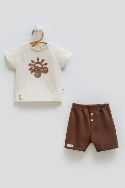 Caramell Baby Boy Sun Protection Shorts Set of 2 9-24 Months Brown