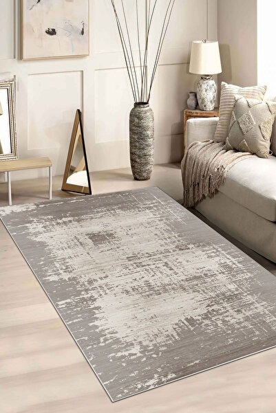 Hülya Home Salon Halısı Mutfak halısı Yolluk Geometrik İskandinav Eskitmeli D...