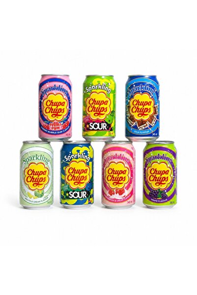 ck koçaş kuruyemiş Chupa Chups Gazlı İçecek 330 ML 7 Adet Farklı Aromalar