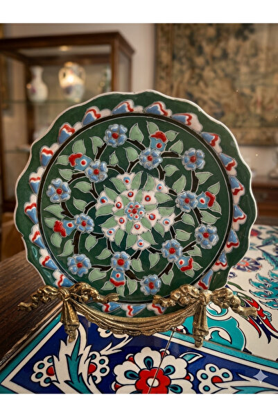 Çini Kütahya Duvar Tabağı - 18 cm
