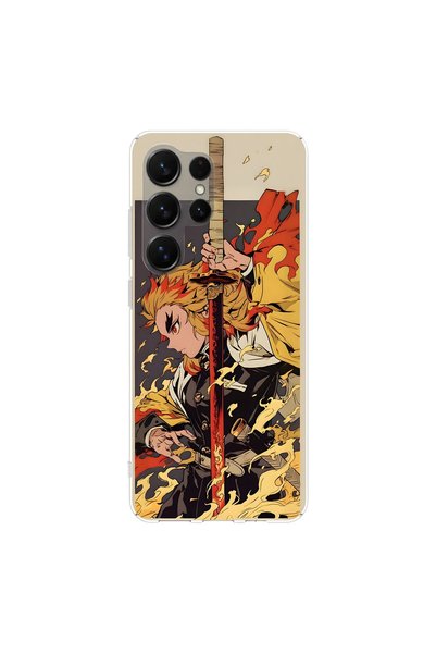 PPKin Samsung Galaxy S25 Ultra Compatible Anime 4/3 Design Transparent Case