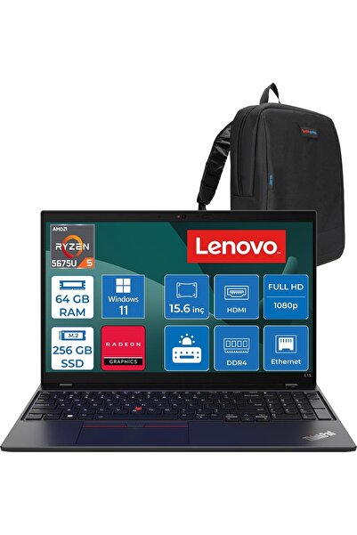 LENOVO Thinkpad L15 Gen 3 Amd Ryzen 5 Pro 5675U 64GB 256GB SSD Amd Radeon™ Gp...