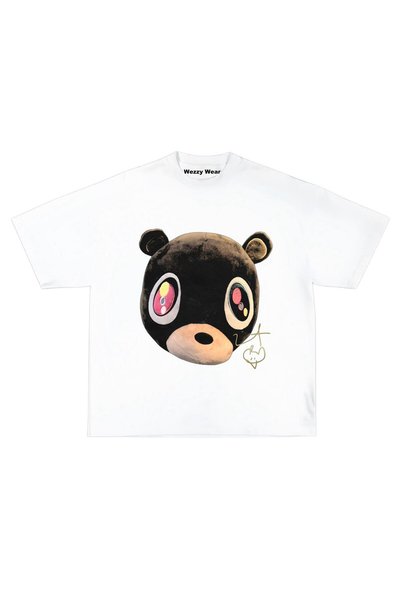 Onlyy wezzy Kanye Graduation Bear Face Oversize Tshirt