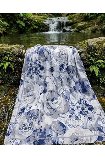 w white stars sports & wear Jawel Floral Motif Cotton Soft Shawl