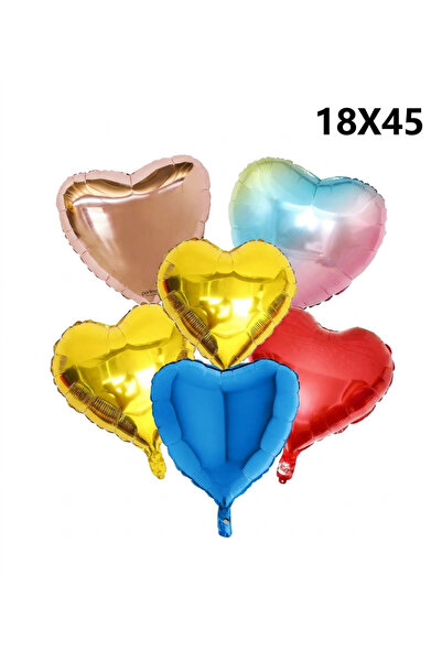 sfs elektrik Heart-shaped balloon 18x45 foil balloon heart balloon 1 piece ch...
