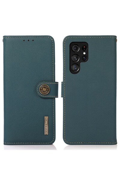 KHAZNEH Δερμάτινη Θήκη Πορτοφόλι Green (Samsung Galaxy S26 Ultra 5G)