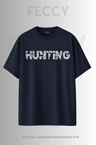FECCY Premium Hunting Printed Hunter Theme Unisex Oversize Γυναικείο T-Shirt ...