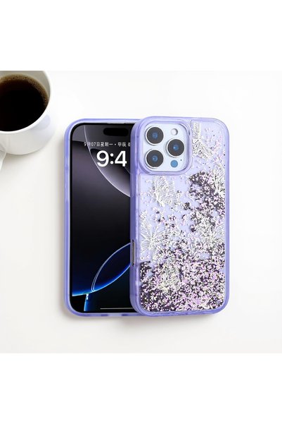 Ehlttiba حافظة من السيليكون Glis متوافقة مع حافظة iPhone 15 Pro Max شفافة مطب...