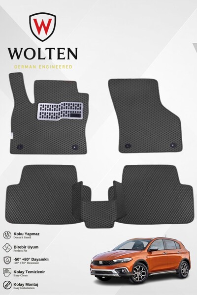 w wolten german engineered EGEA CROSS-FİAT-(2020-2025) İÇİN EVA İÇ PASPAS TAK...