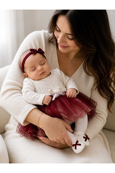 KIZ BEBEK TÜLLÜ MEVLÜT VE ÖZEL GÜN ELBİSE SETİ