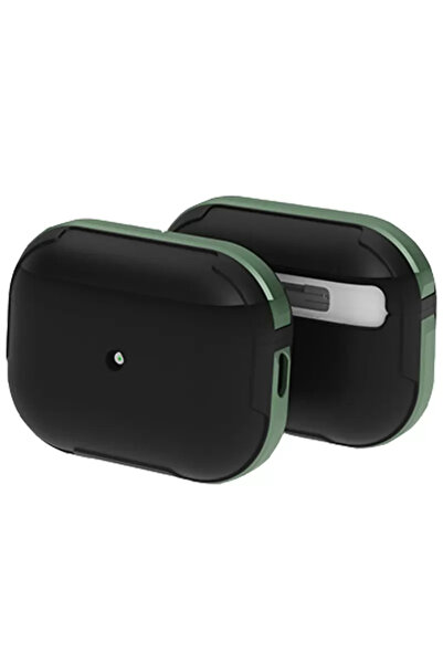 silky glows حافظة Airpods 3 (الجيل الثالث) MOA8 Armor باللون الأخضر الداكن مت...