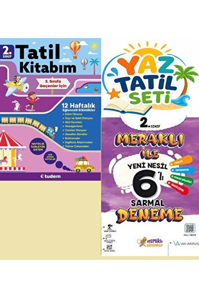 Tudem Yayınları 2.sınıf Yaz Tatil Seti 3. SINIFA GEÇENLER İÇİN + MRKLI DENEME...