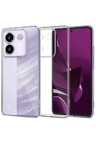 bestcase Διαφανής θήκη σιλικόνης και προστατευτικό οθόνης συμβατό με Poco M7 ...