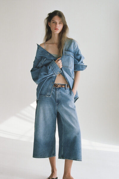 H&M Wide High Waist Culotte Jeans