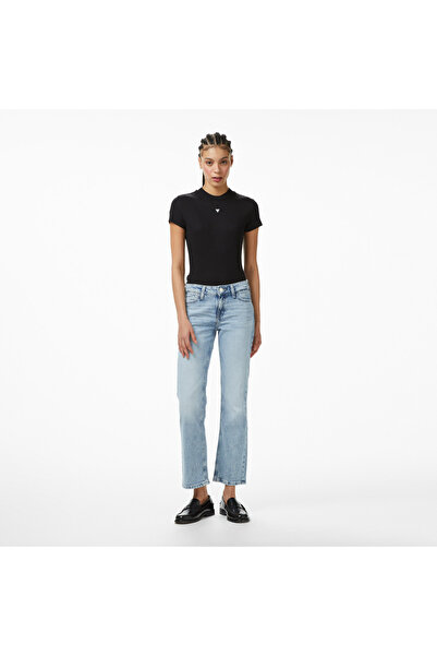 Guess Nicky Regular Fit Kadın Mavi Jean