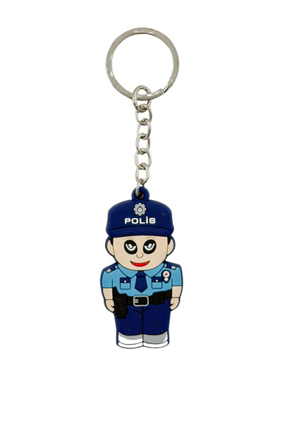 KORDAK Erkek Polis Figür - Plastik Anahtarlık