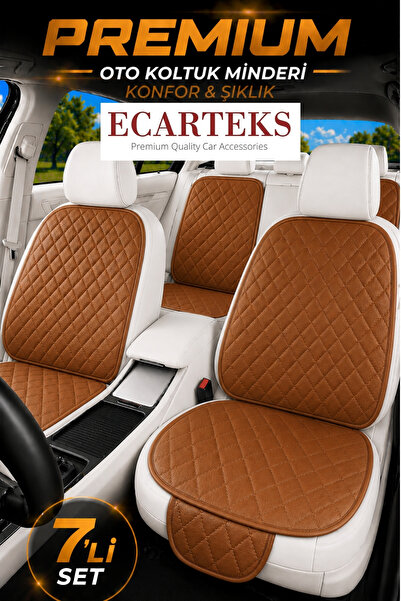 ECARTEKS PREMİUM QUALİTY CAR ACCESSORİES Cepli Oto Koltuk Minder Seti Kolay M...
