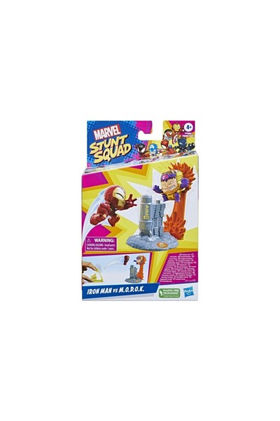 Hasbro Φιγούρα Marvel Stunt Squad &amp;   Σετ παιχνιδιού με λειτουργίες: Iron...