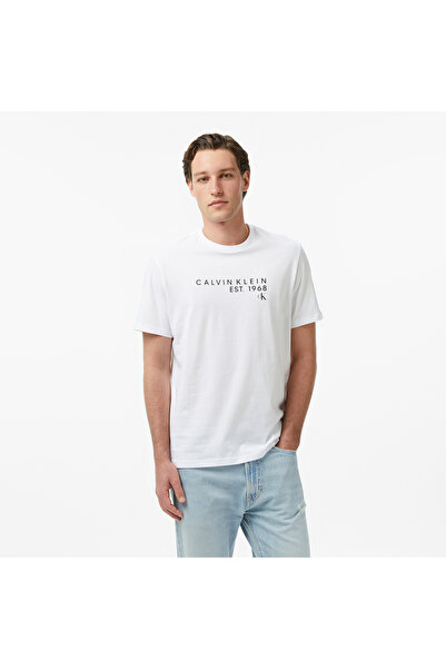 Calvin Klein Graphic Erkek Beyaz T-Shirt