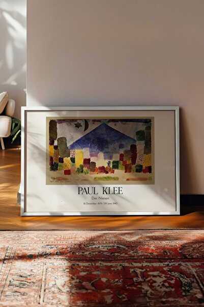 Postifull Paul Klee - Der Niesen, Tablou în cadru alb, Seria de artă NR:110126