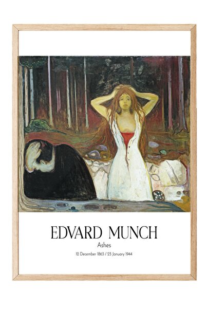 Postifull Edvard Munch - Pepeo, slika u drvenom okviru, umetnička serija br: ...