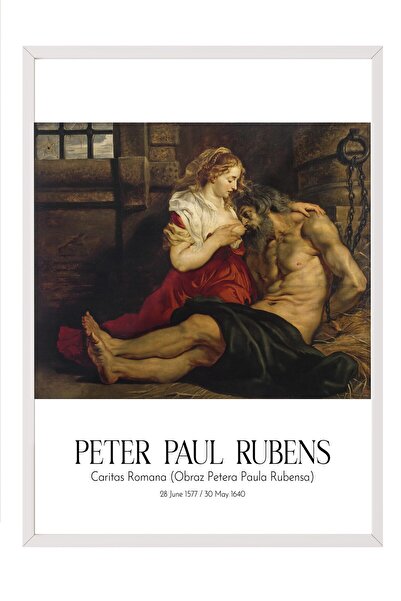 Postifull Peter Paul Rubens, Beyaz Çerçeveli Tablo, Sanat Serisi NO:112317